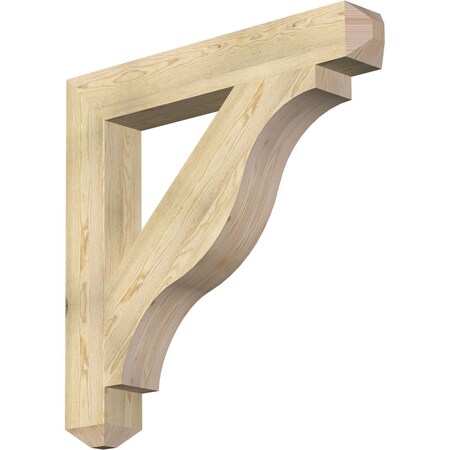 Ekena Millwork Funston Craftsman Rough Sawn Bracket, Douglas Fir, 6"W x 42"D x 42"H BKT06X42X42FST04RDF